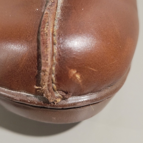 Born BOC Concept Women's Sz US 8 M Brown Leather Heel Mule Clogs Buckle EU 39 - Picture 8 of 16